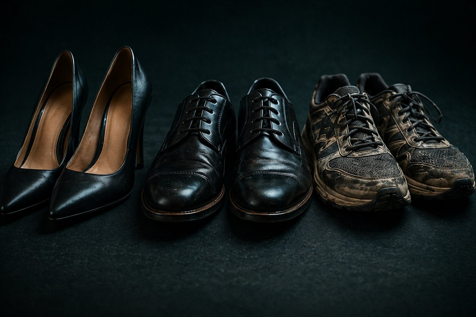 Zapatos dañinos: tacones, oxford, gastadas