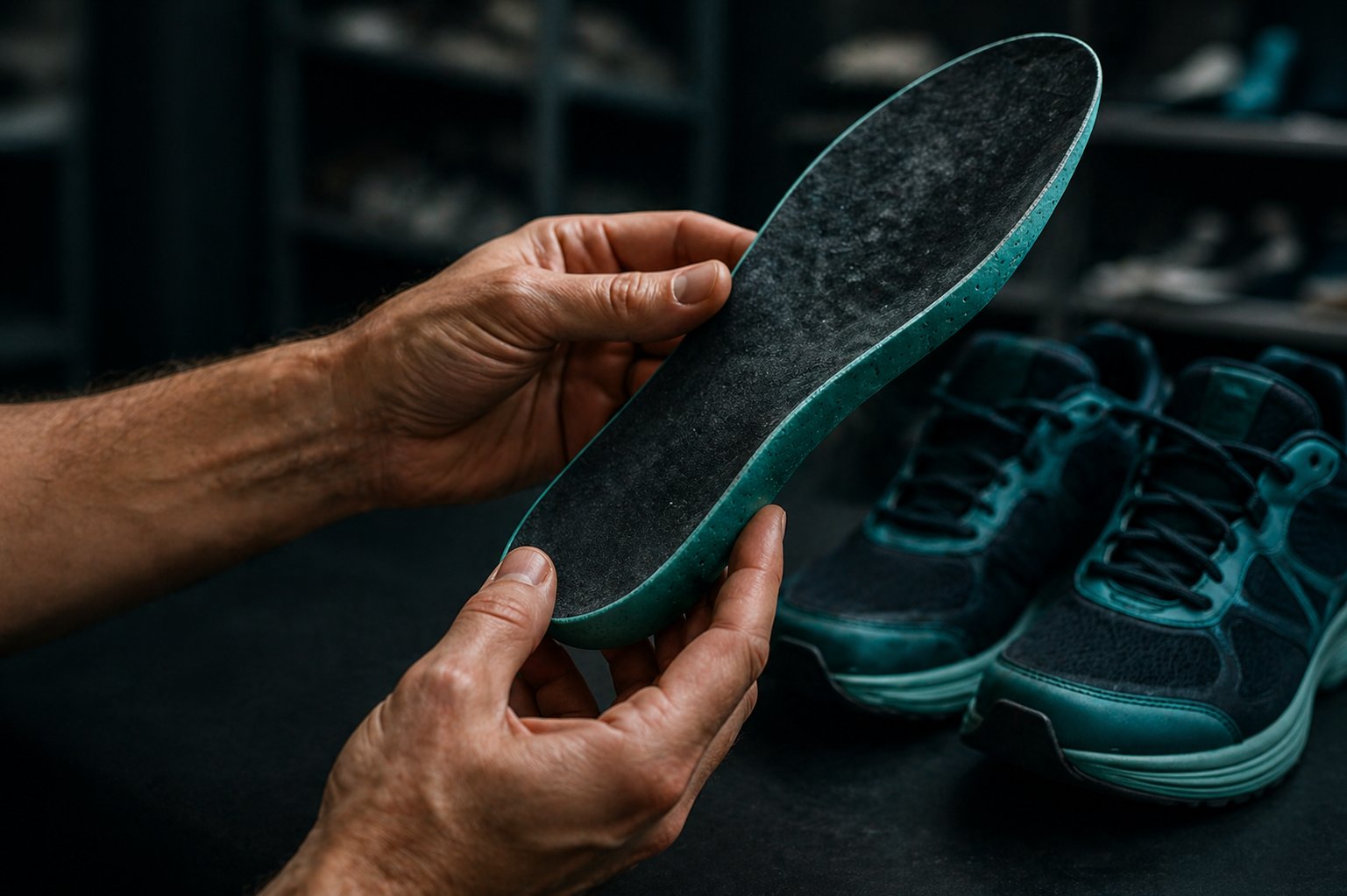 Plantilla ortopédica en zapatilla